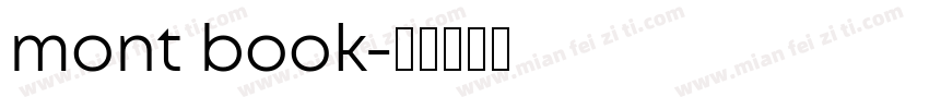 mont book字体转换